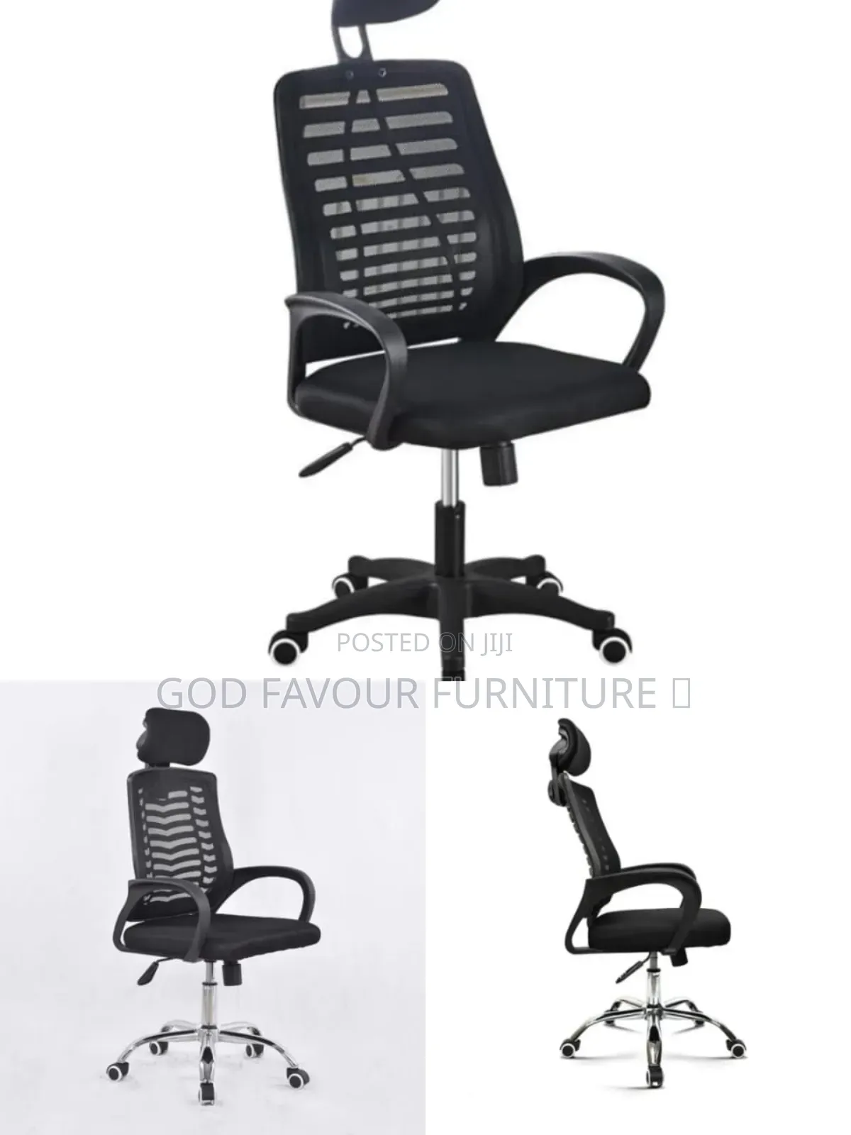 Brand New Ergonomic Headrest Office Chair Black Gh8zx