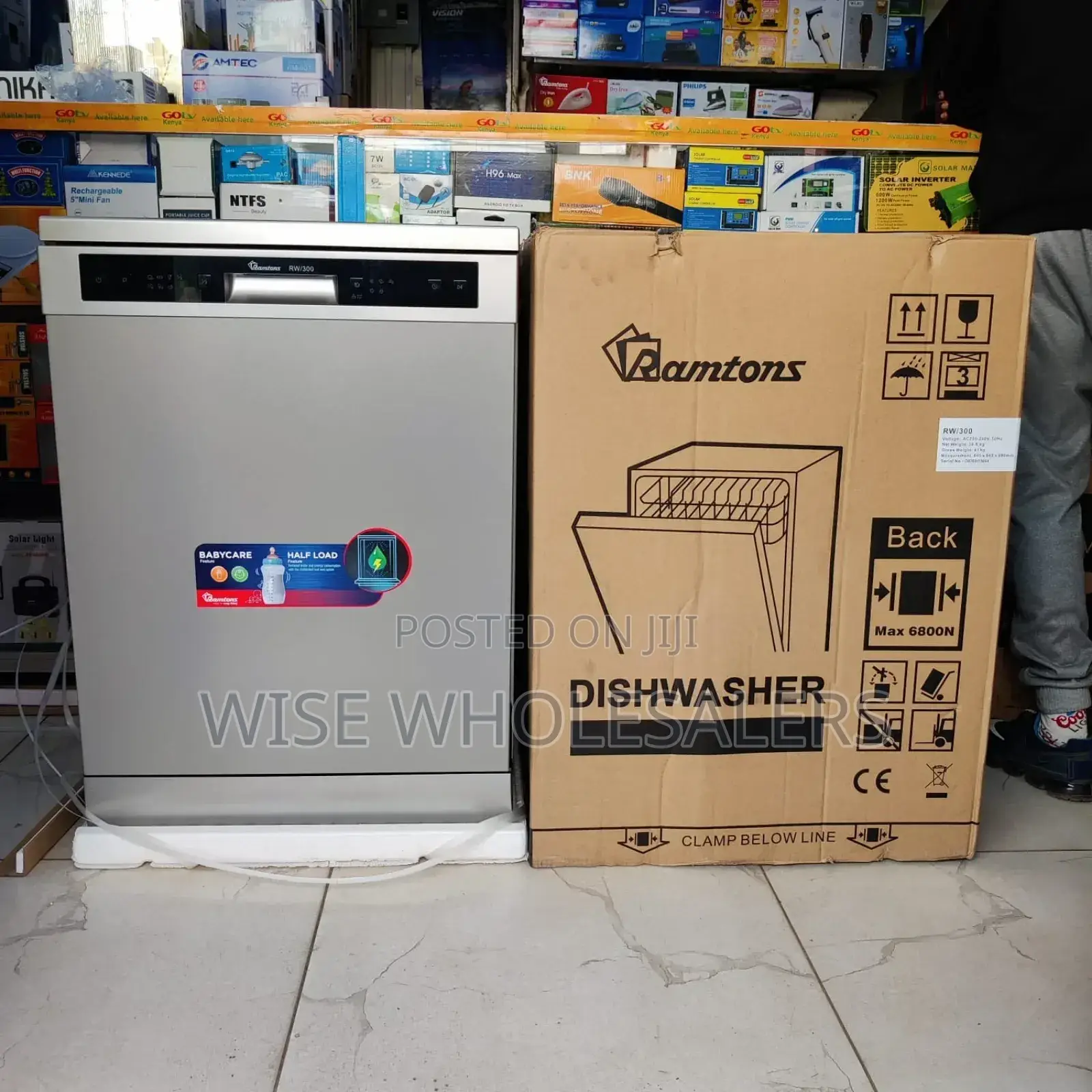 Ramtons Dishwasher 12 Settings, Mar Silver- Rw/300