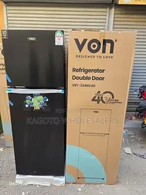 Von 334 Litres No Frost Double Door Refrigerator
