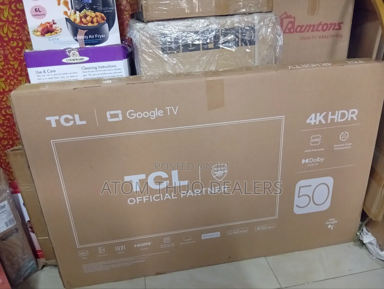 TCL Size 50 Inches Google Tv 50v6c
