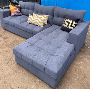 Gray 6 Seater L Shaped Sofa