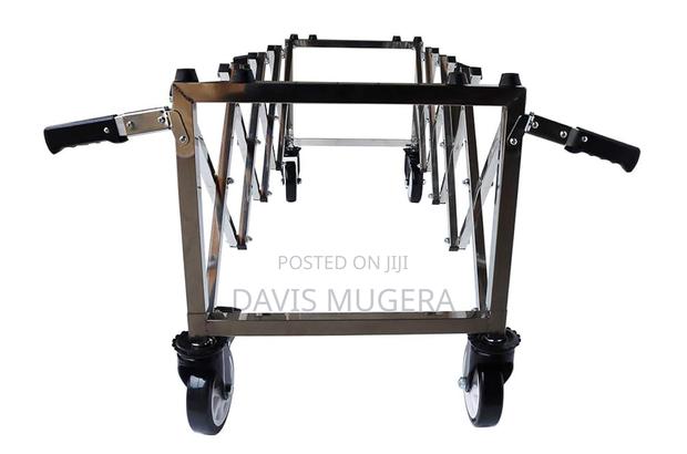 New Funeral Casket Church Foldable Mortuary Trolley - main view