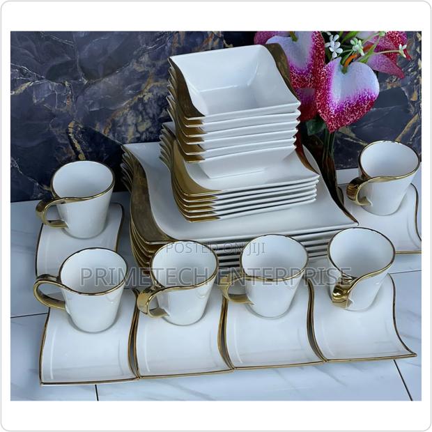 Gold Unique 30pcs Dinner Set - main view