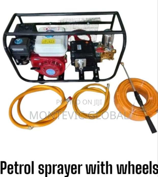 Petrol Sprayer With Wheels Comes With Hose