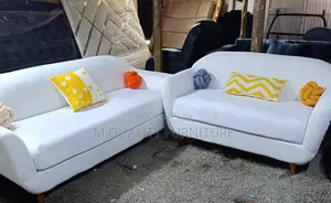 Pure White Modern Quality 5 Seater Sets