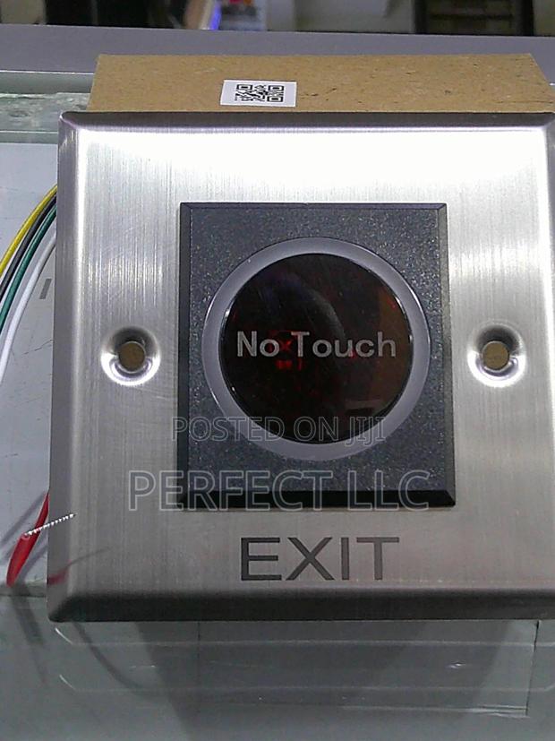 Metallic Door Infrared No Touch Exit Button - main view