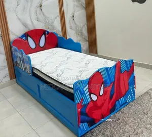 Spiderman Children Bed With Drawers