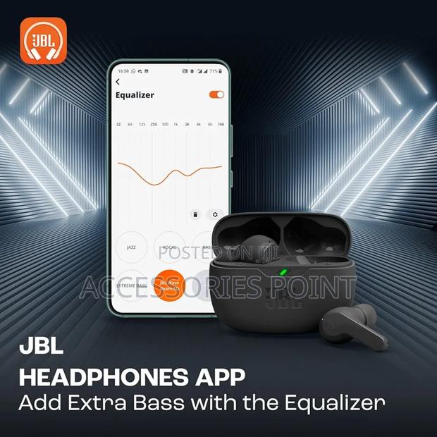 JBL Wave Beam Earbuds, Waterproof,Handsfree Call, 32hrs Play - thumbnail 3