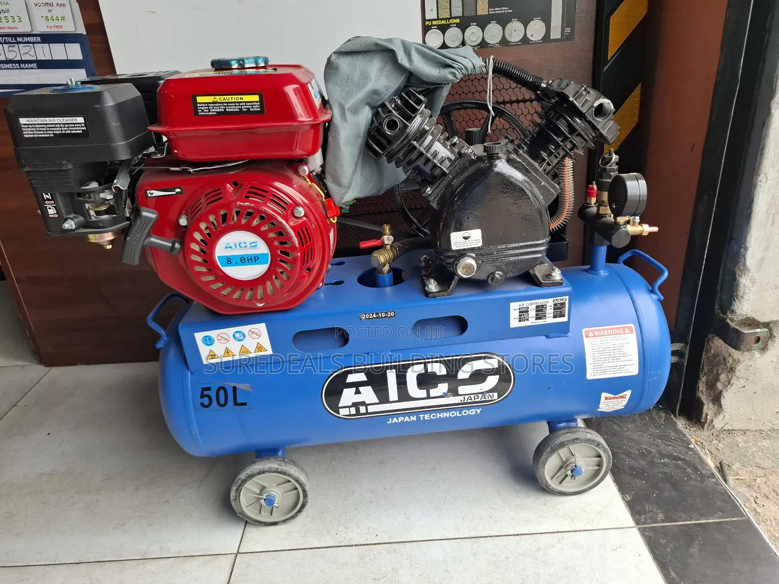 Aico Japan Compressor Engine Driven 50ltrs