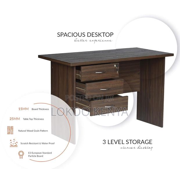 Office Desk : Contemporary 1.2m Study Station - thumbnail 2