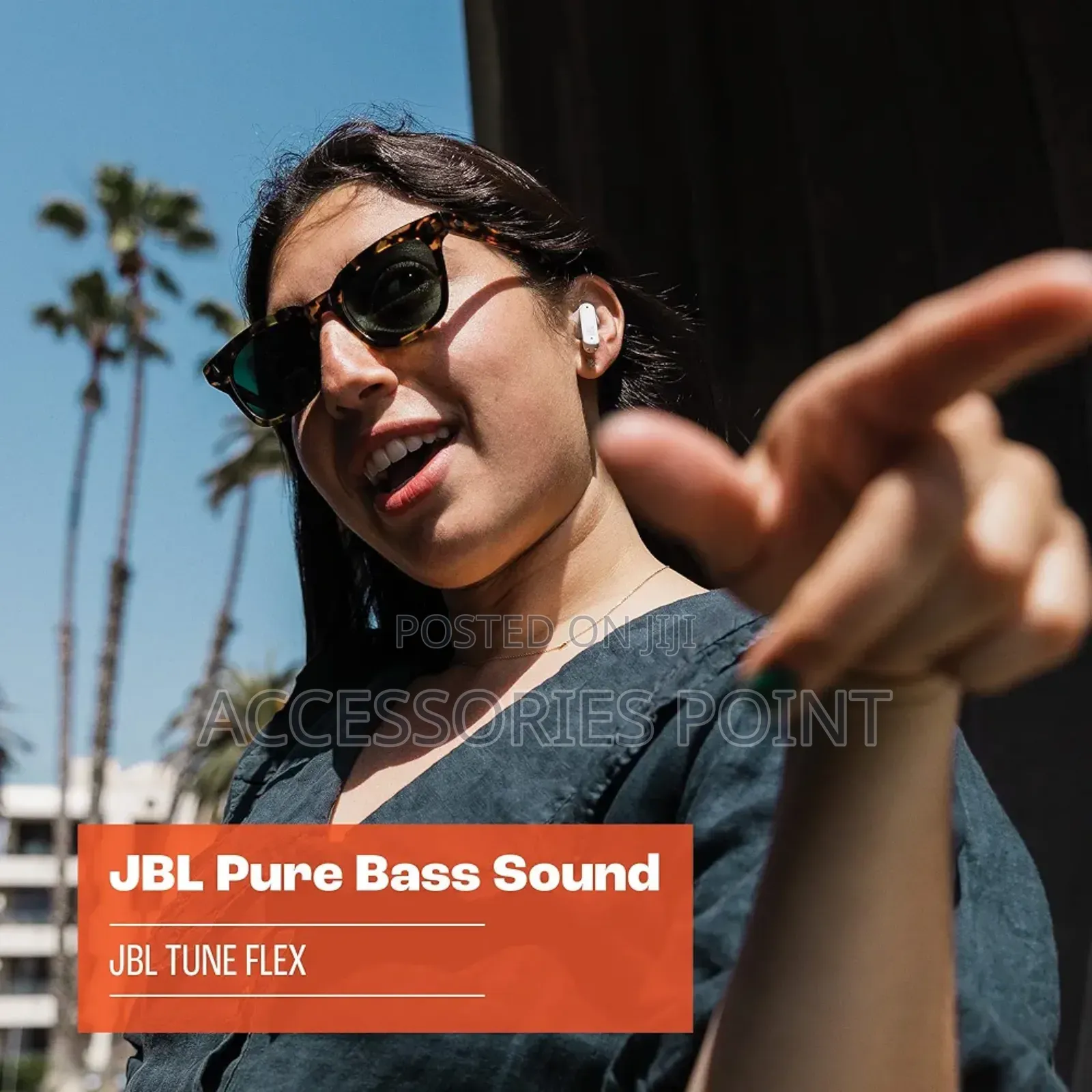 JBL Tune Flex - True Wireless Noise Cancelling Earbuds (White)