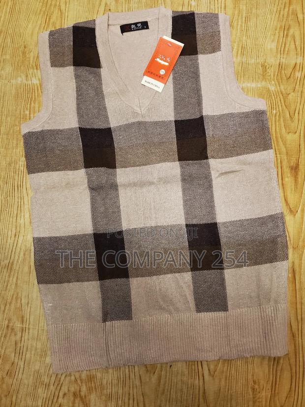 Quality Knitted Half Checked Wind Breaker Official Sweater - thumbnail 5