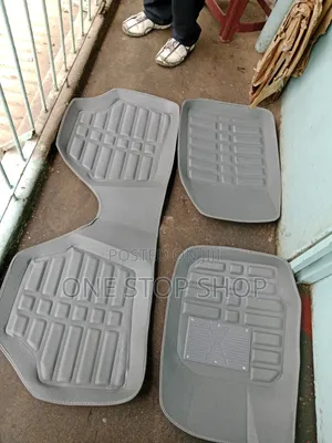 3pcs Grey Leather Carpet Interior Deep Dish Mat