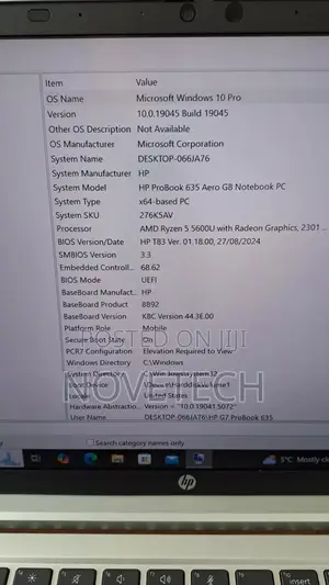 Laptop HP 630 16GB AMD Ryzen 5 SSD 256GB