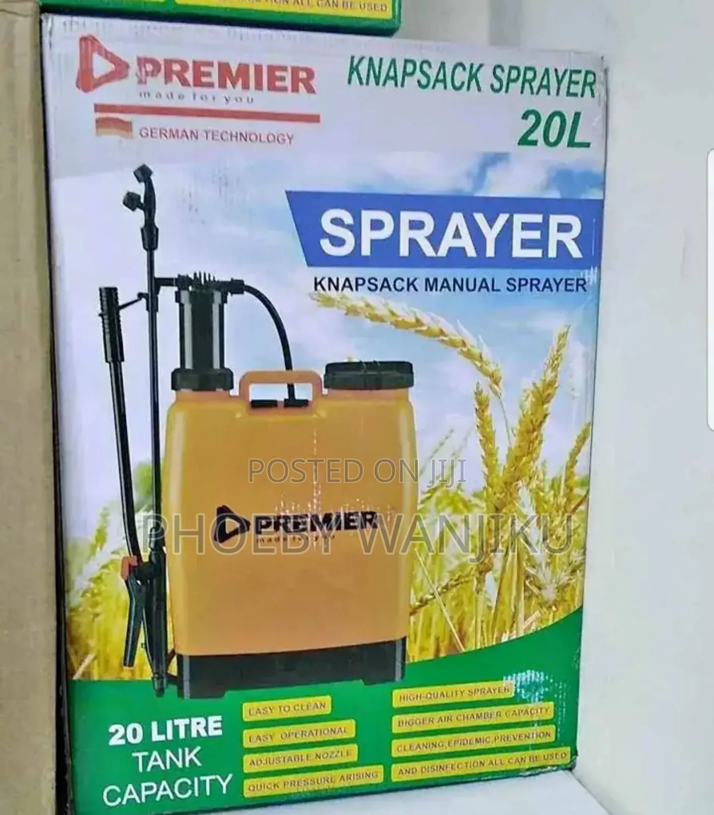 Premier Heavy Duty/20l Tank Capacity
