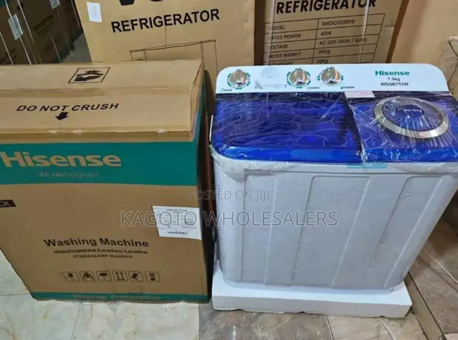 Hisense 7kgs Semi Auto Twin Tub Washing Machine HSM/7kg