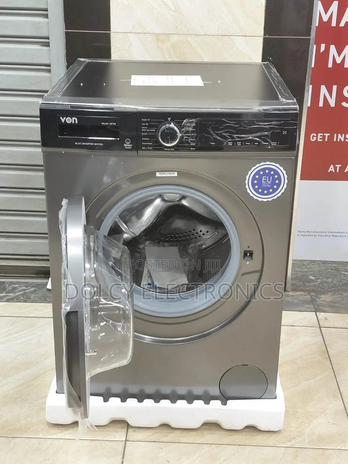 Von Hotpoint Washing Machine 12kg Front Load 1400rpm