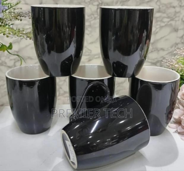 Black Ceramic Mugs - main view