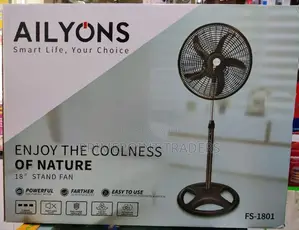 Fs-1801 Ailyons Standing Fan, 18" Blades (3 Speed Setting)