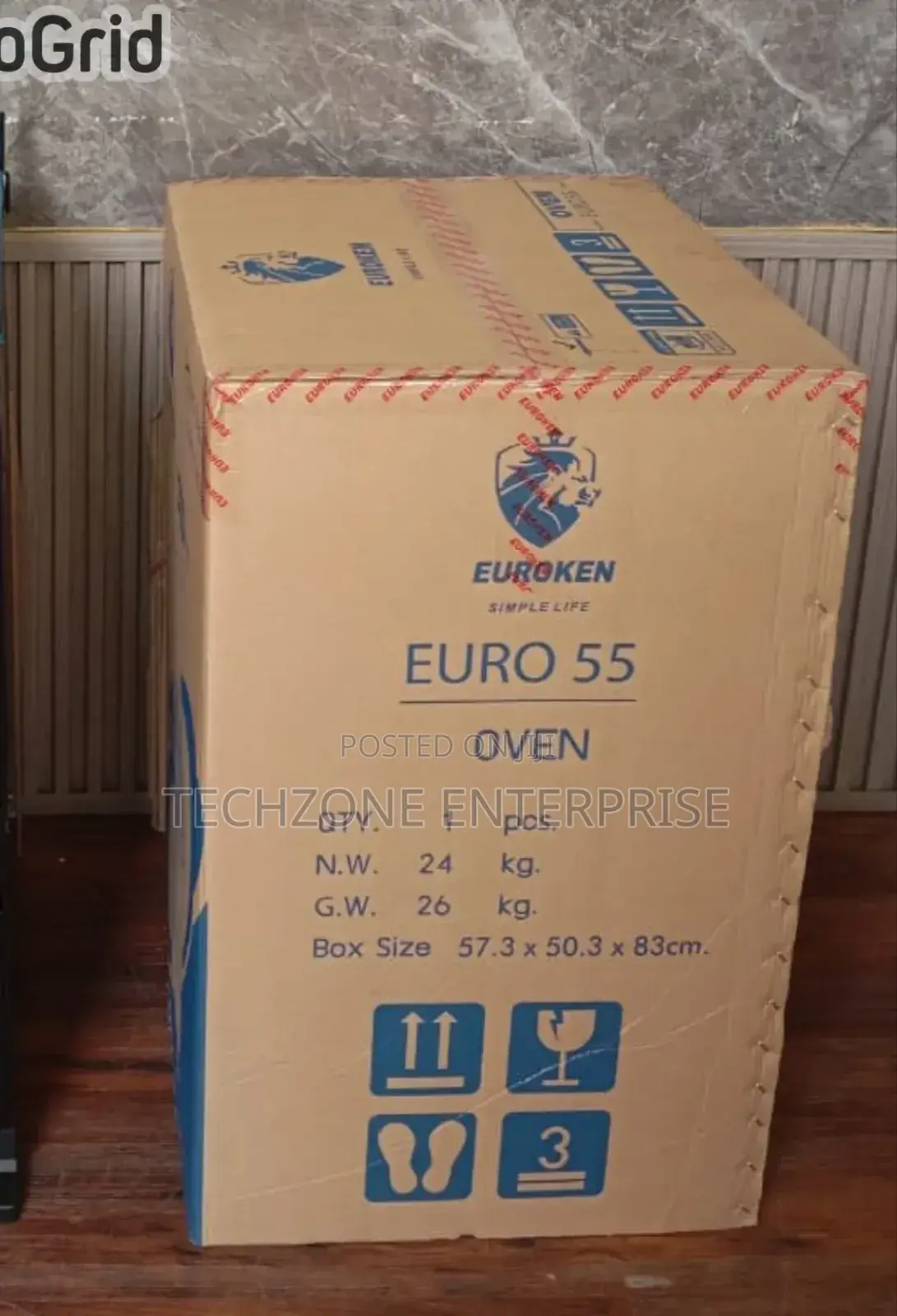 Euroken 3gas + 1e 50 by 55cm Cooker Euros55 Electric Oven