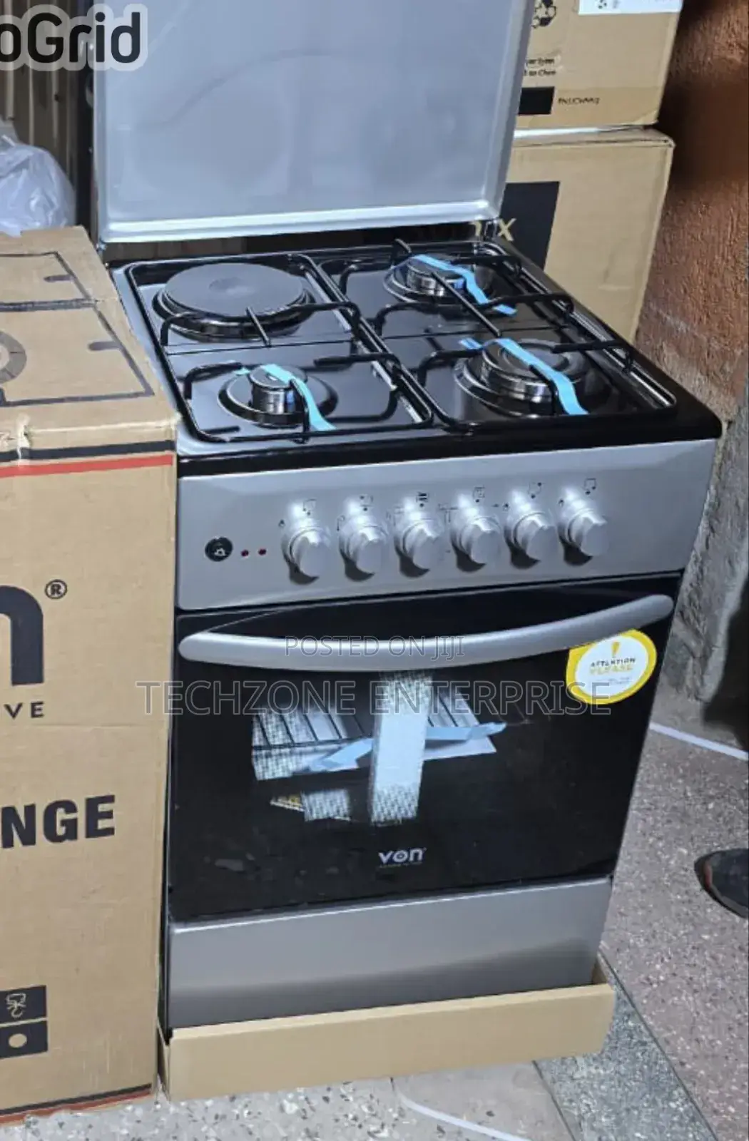 Von Vcf503131nfy 50*50cm 3 G + 1 E Cooker, Electric Oven