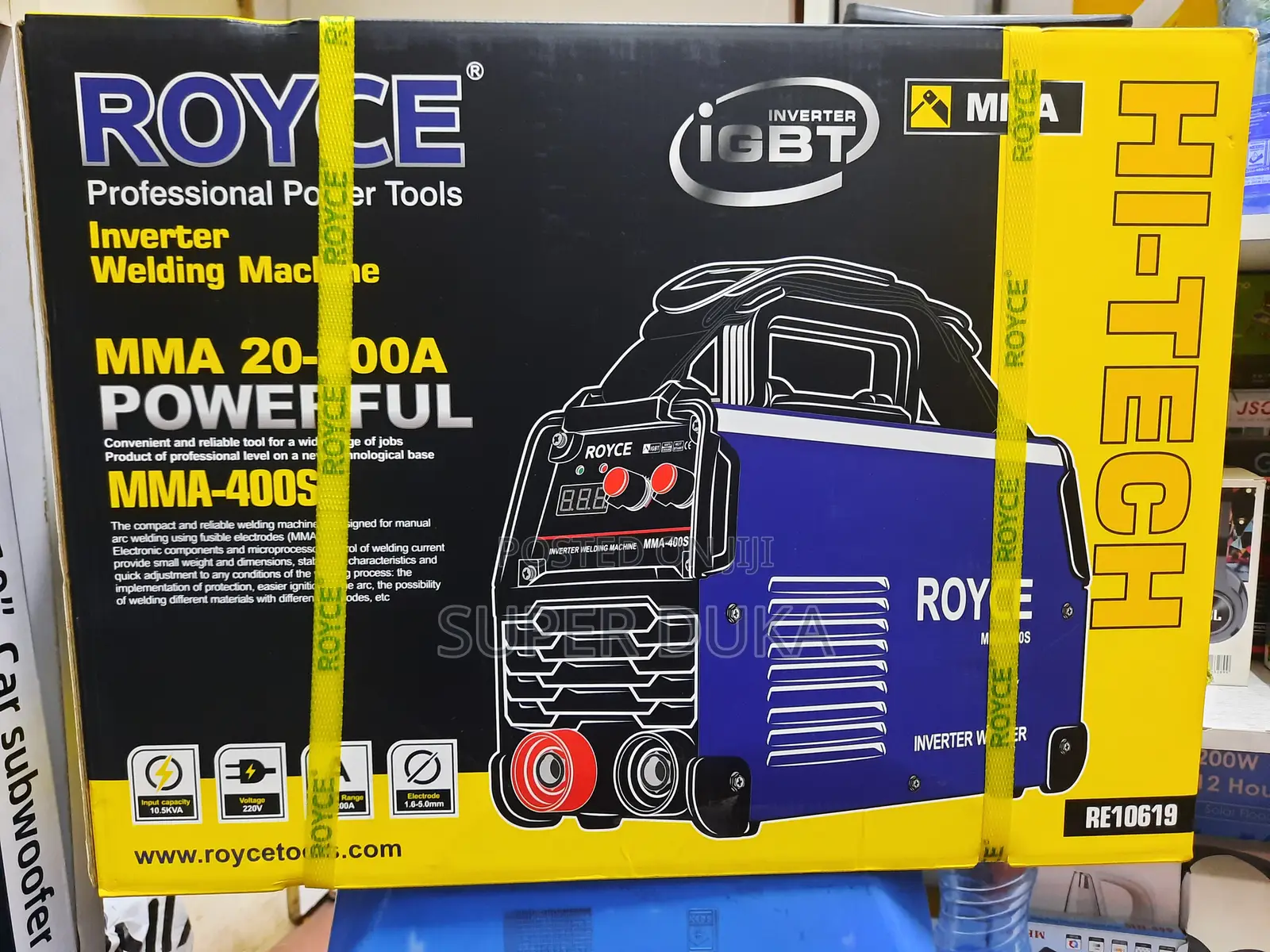 Welding Machine.Manual Metal Arc Inverter.Royce Mma - 400s
