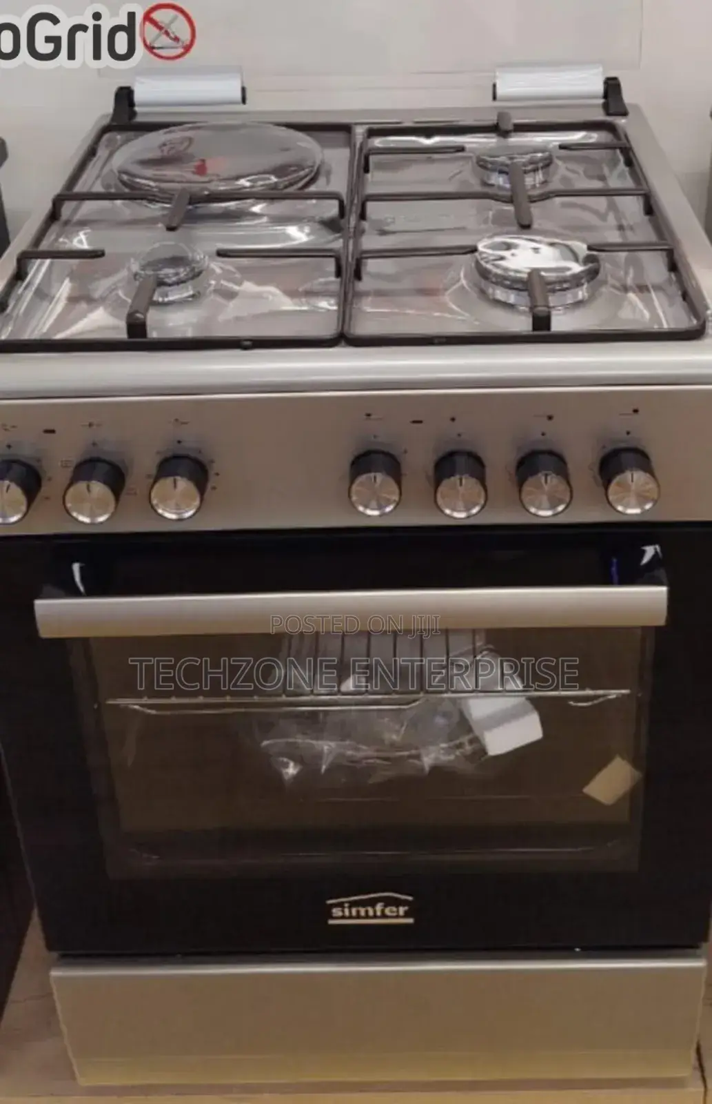 Simfer Von Cooker 3 Gas + 1 Electric F6315serig, Inox Grey