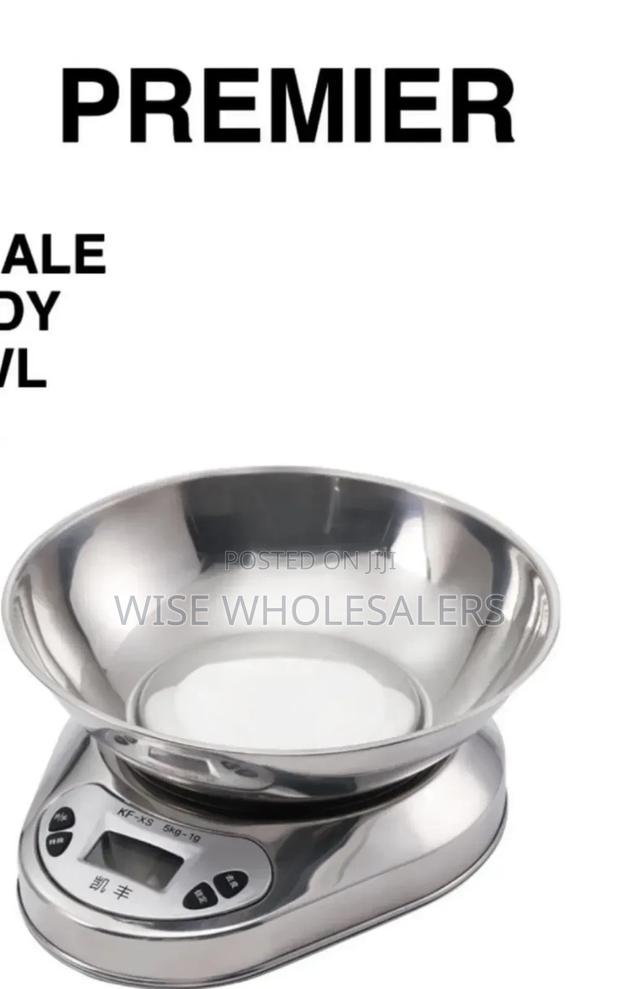 Premier Kitchen Scale Steel Body With Bowl Digital 5kgs