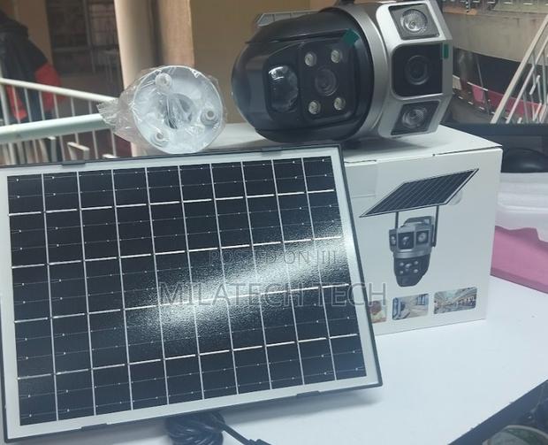 Dual Lens V380 Simcard 4g PTZ Outdoor Solar Lliouui