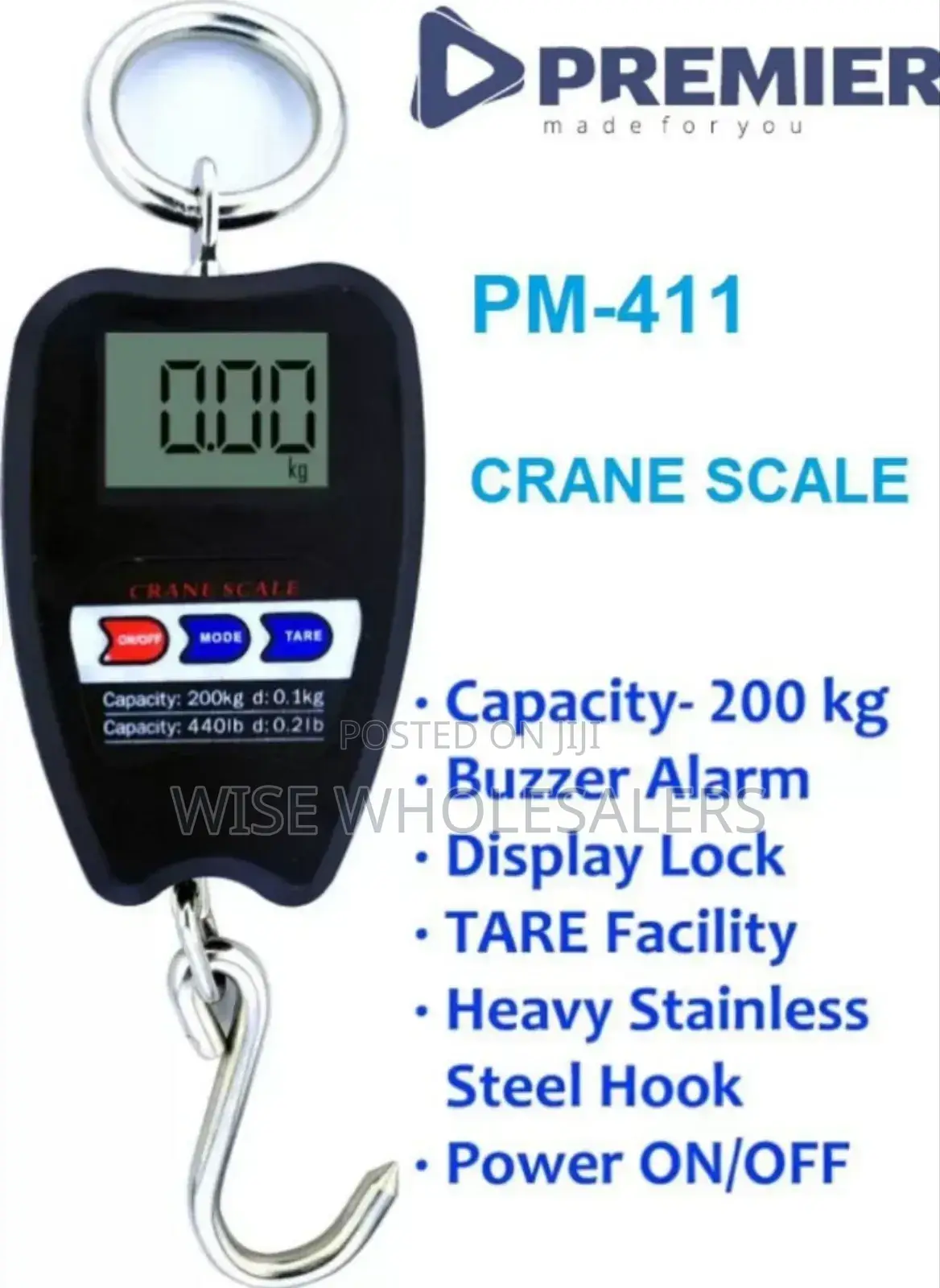 Premier Crane Scale 200kgs