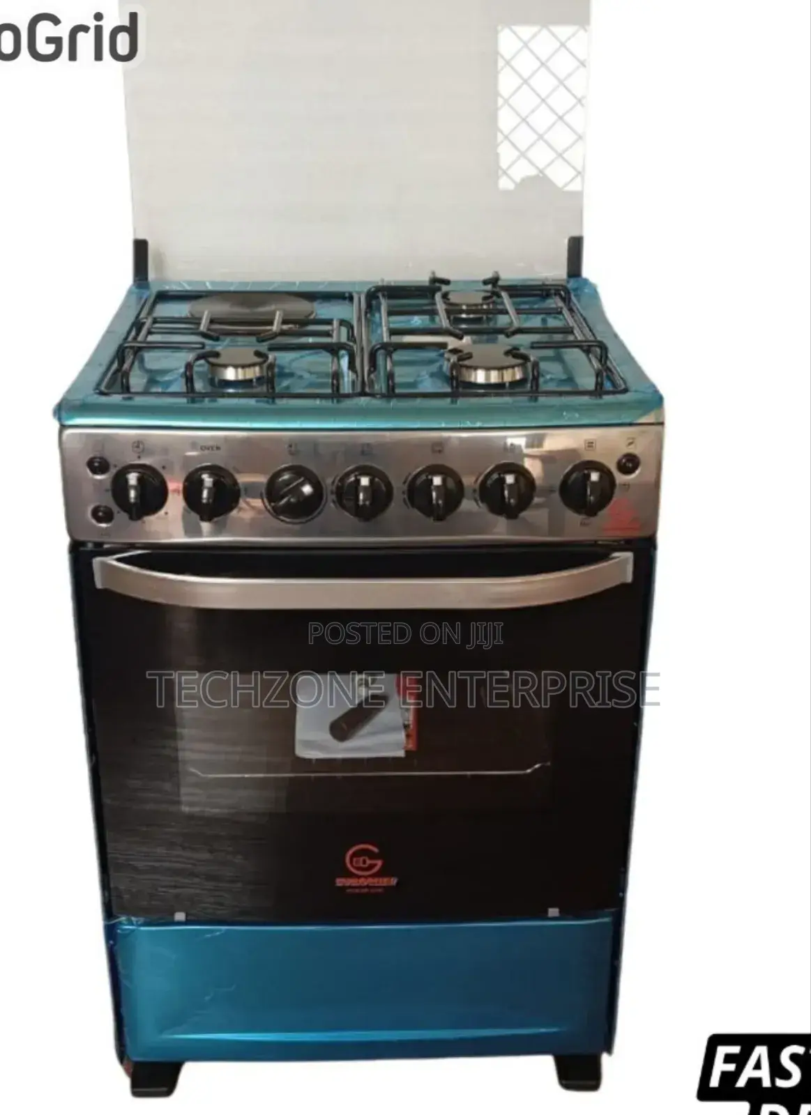 Eurochef Eg55 50×55cm 3 Gas+ 1 Electric Standing Cooker