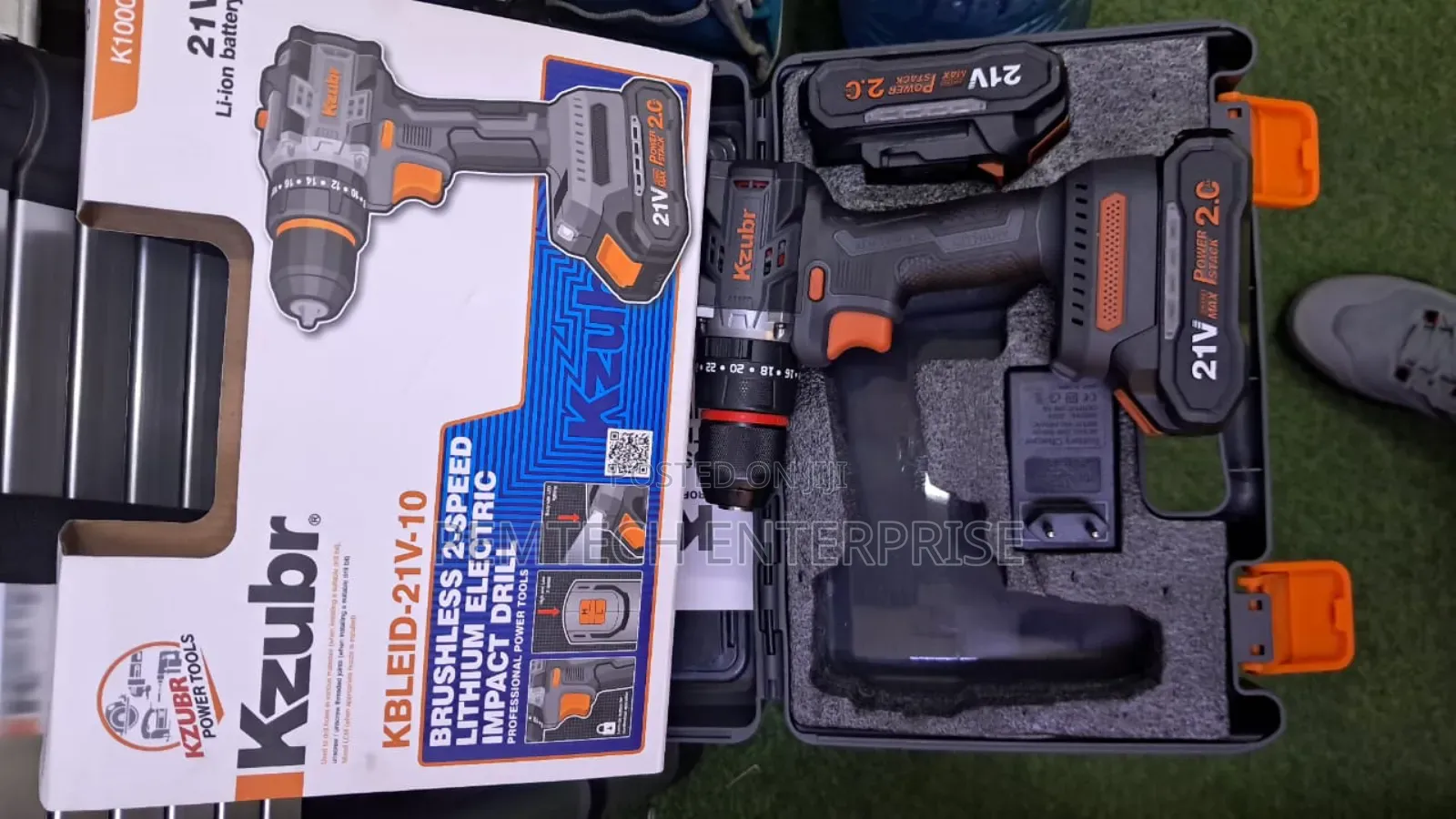 Kzubr 21v Brushless 2 Speed Cordless Drill.
