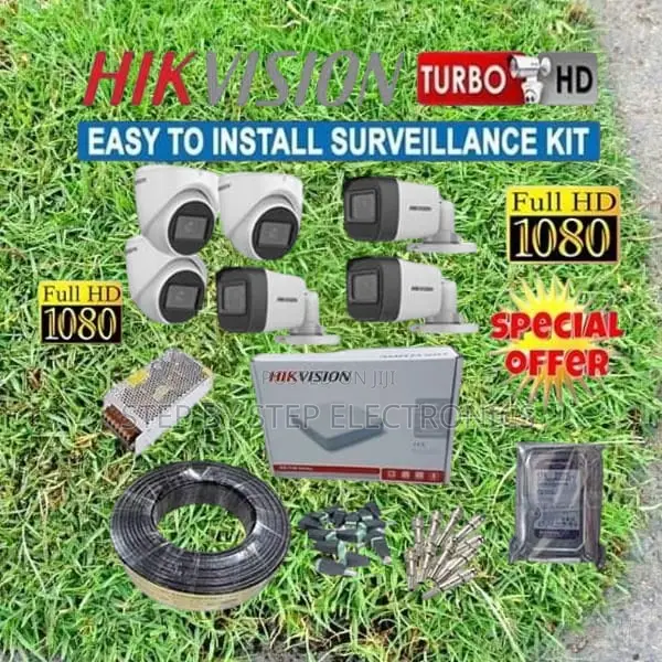 Remote View Hikvision 6 1080p Full Hd CCTV Cameras Full Kit