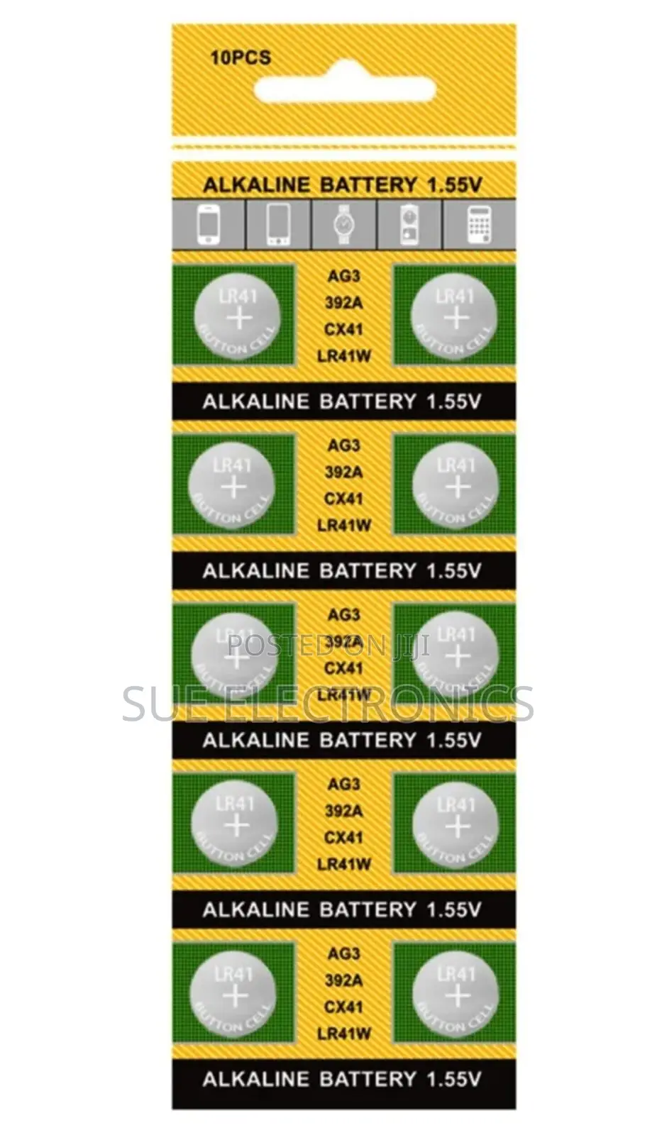(Ag3) Lr41 Alkaline Button Cell Battery