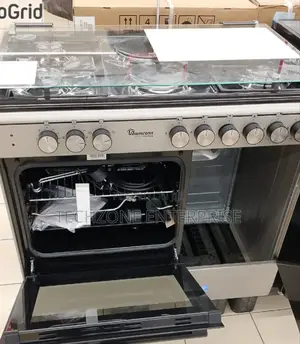 Ramtons 4g+2e 60x90 Silver Cooker- Rf/496 Electric Oven