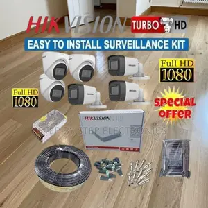 Weatherproof Hikvision 6 1080p Full Hd CCTV Cameras Full Kit