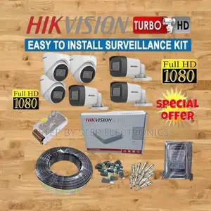 1 Year Warranty Hikvision 6 1080p CCTV Cameras Full Package