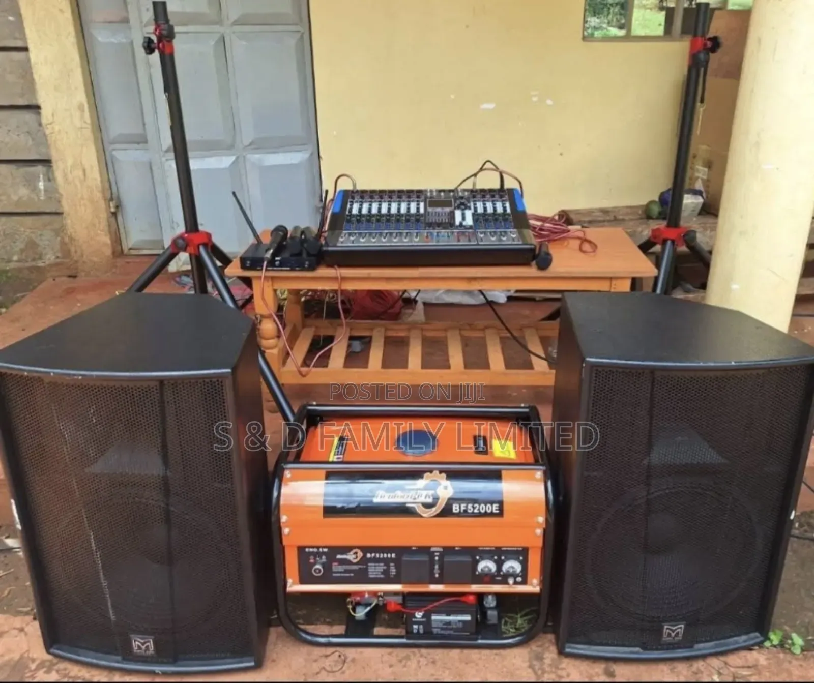 Public Address System With Generator