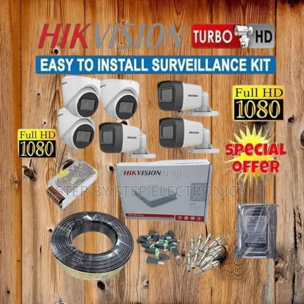 Ir Capability Hikvision 6 1080p CCTV Cameras Full Package