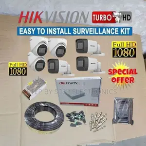 Plug and Play Hikvision 6 1080p 2mp CCTV Cameras Full Kit