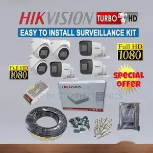 High-Definition Hikvision 6 1080p CCTV Cameras Full Package