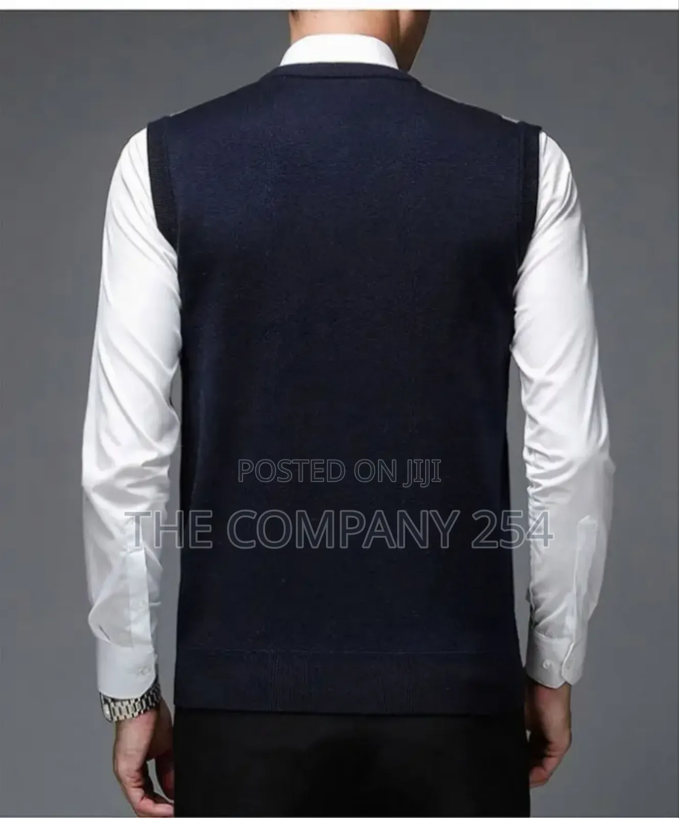 Sweater Vest Men's Pullover Checkered Slim-Fit Casual Wear