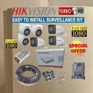 Heavy Duty Hikvision 6 1080p Full Hd CCTV Cameras Full Kit