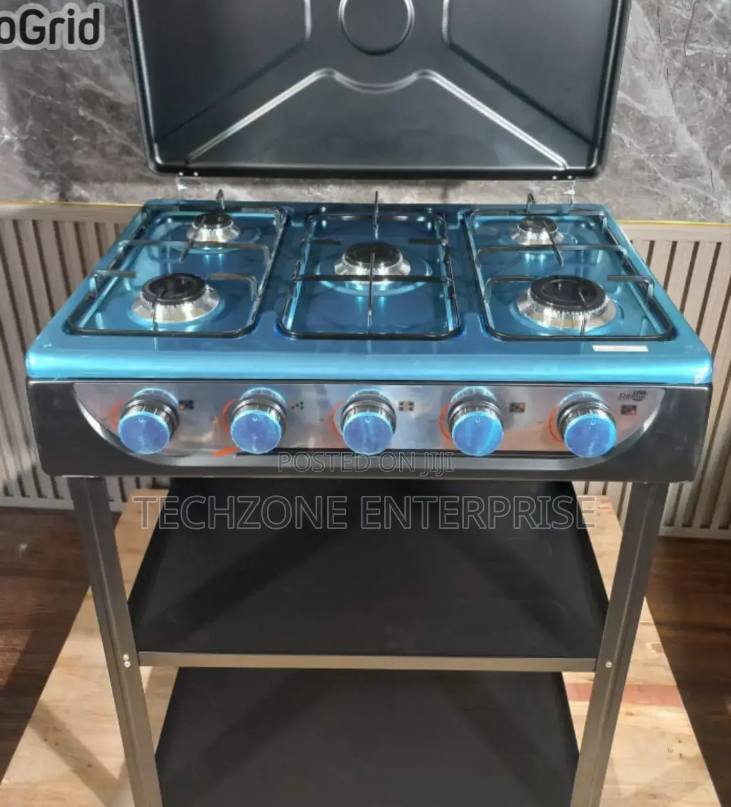Starlux 5 Burner Standing Cooker With Strong Shelves