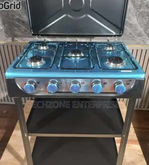 Starlux 5 Burner Standing Cooker With Strong Shelves