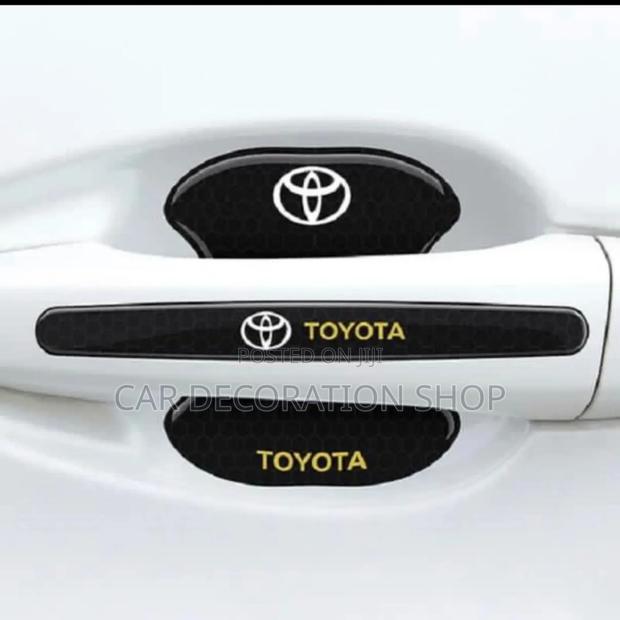 Toyota Car Handles Fittedwit Universal Black Handle Stickers - thumbnail 2