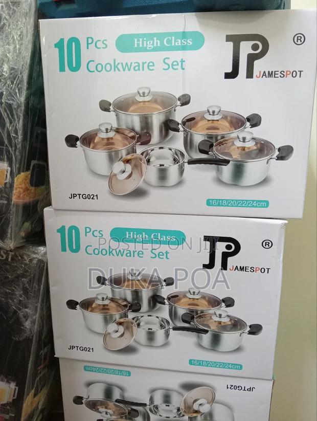 Jp Stainless Steel Cookware Sets With Glass Lids - thumbnail 2