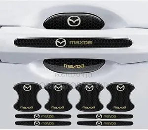 Mazda Black 8pc Door Handle Bowl Scratch Stickers
