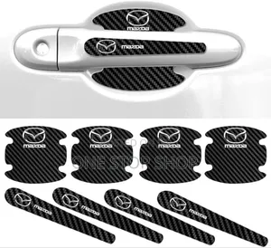8pcs Mazda Door Handle Bowl Antiscratblack Buckle Protector