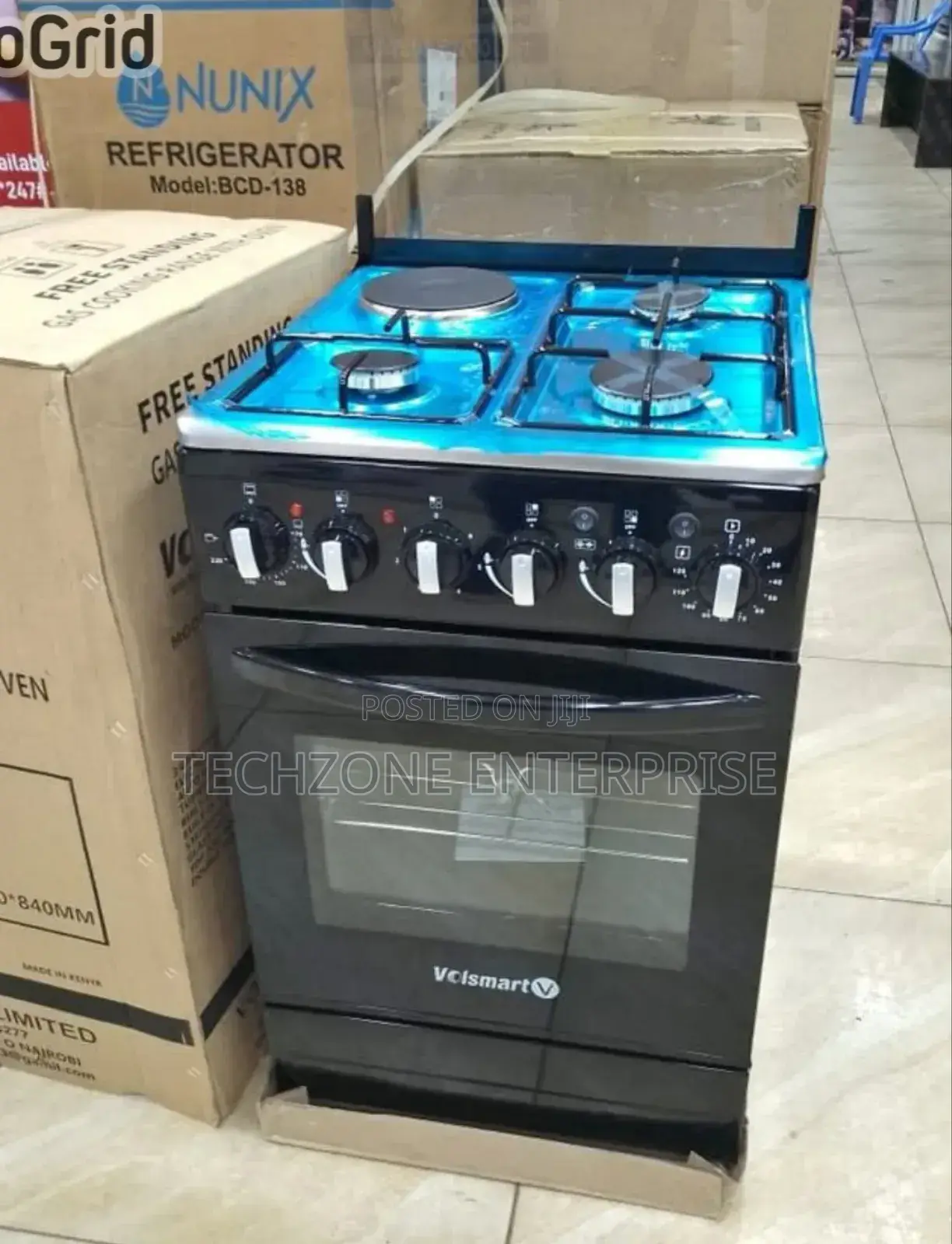 Volsmart 3g +1e 50*55cm Free Standing Cooker With Grill